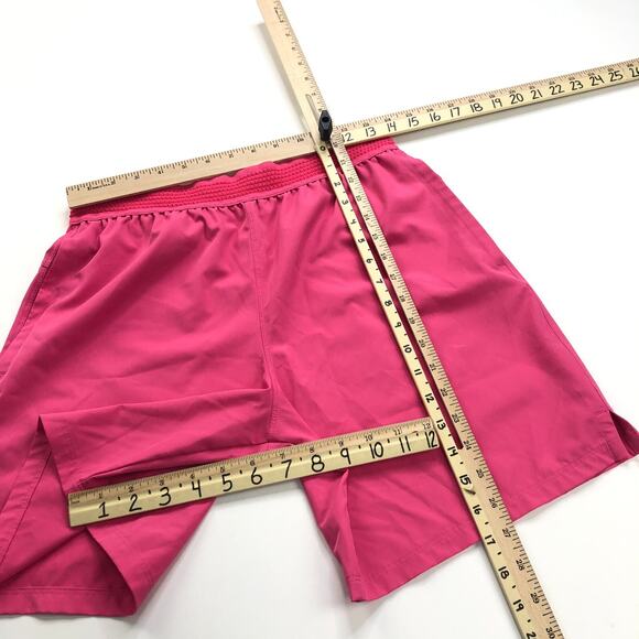 Fabletics Small/Medium (Fits 28W) Non-Lined Elastic Waist 7" Shorts Pink - Picture 2 of 7